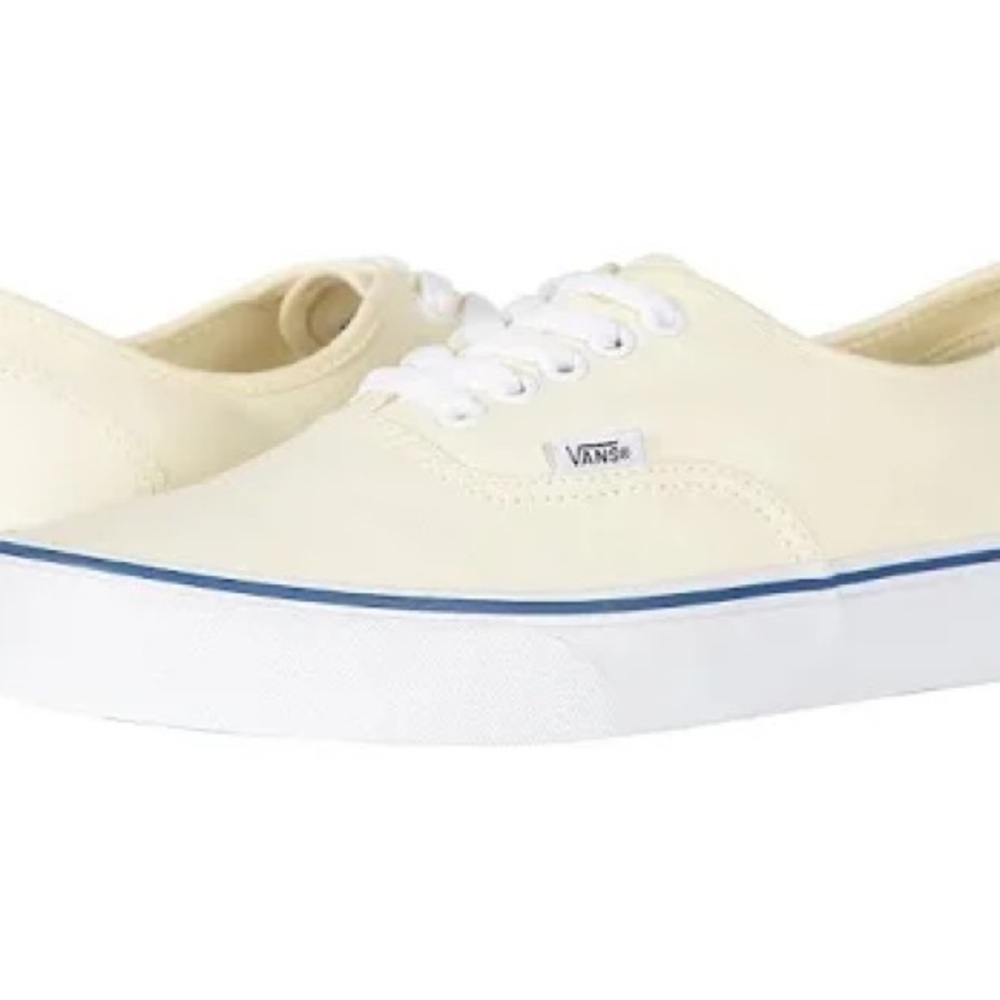 Vans Cream Canvas Sneakers